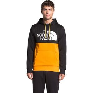 The North Face Men's Black and Orange Hoodie